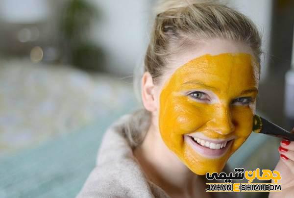 ماسک جوانسازی پوست صورت زردچوبه و عسل