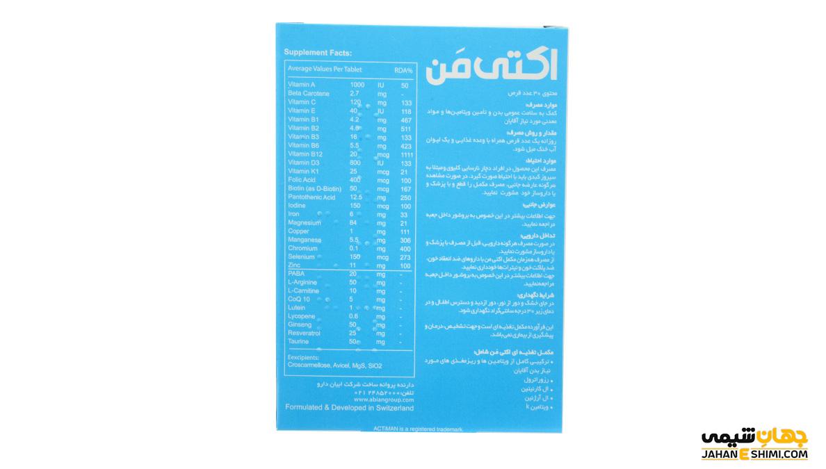 قرص اکتی من چیست؟ عوارض، موارد مصرف و کاربرد آن