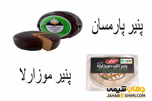 تفاوت پنیر پارمزان و موزارلا