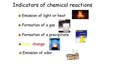 نشانه های تغییر شیمیایی و انواع آن کدام است؟