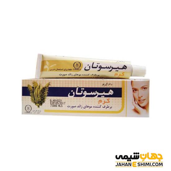 عوارض جانبی کرم هیرسوتان