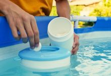 استفاده از سبد اسکیمر برای قرص کلر استخر