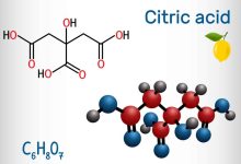 فرمول شیمیایی اسید سیتریک خشک چگونه است؟