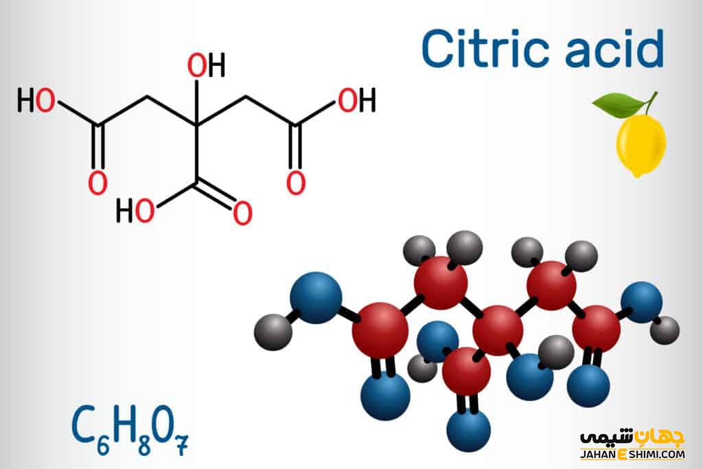 فرمول شیمیایی اسید سیتریک خشک چگونه است؟